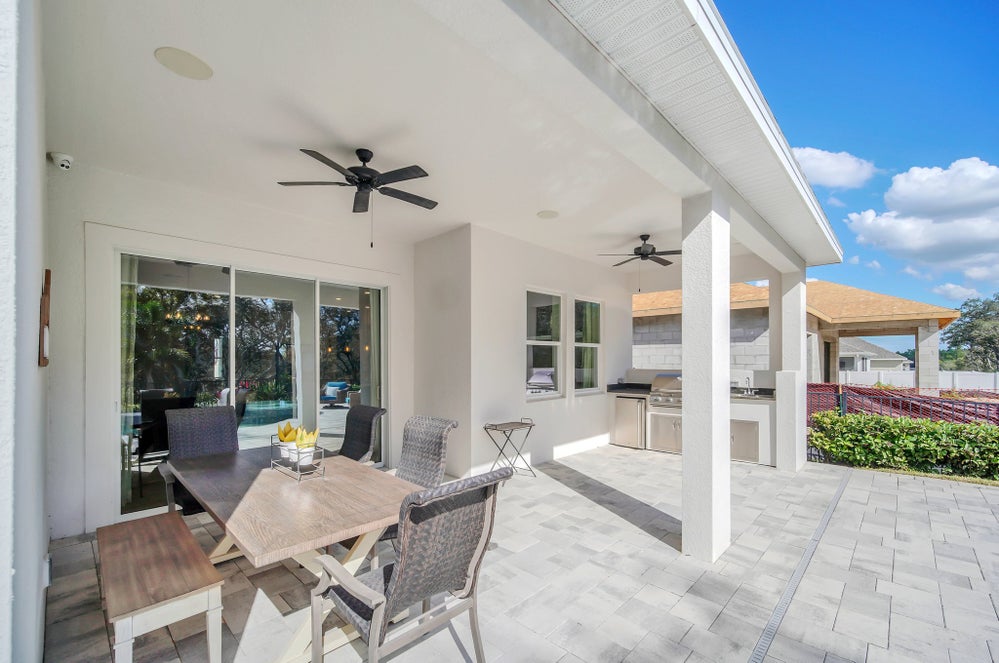 Eliot Plan Covered Patio. New Homes in Winter Garden, FL