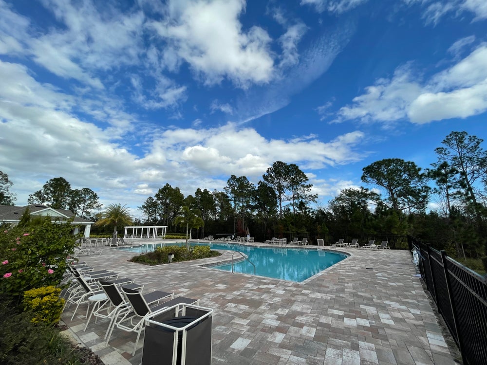 Winding Bay Amenity Pool. Winding Bay New Homes in Winter Garden, FL